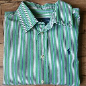 Ralph Lauren Button Down Green Striped 5